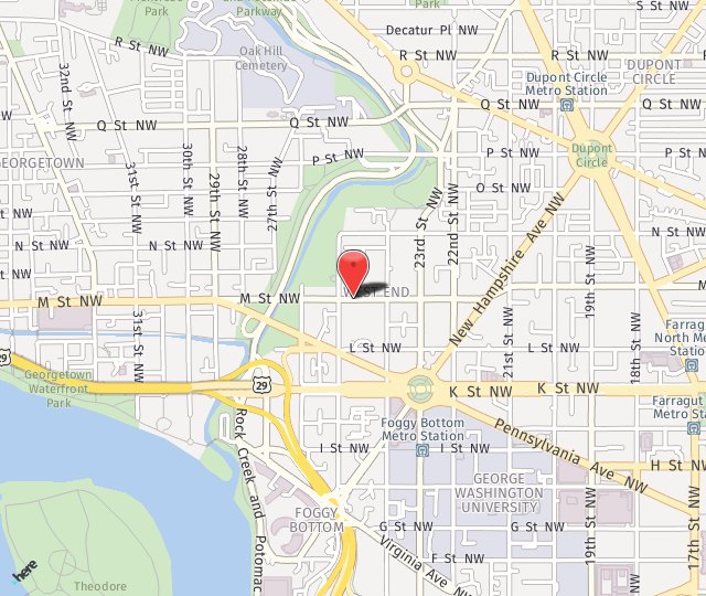 Location Map: 2440 M Street NW Washington, DC 20037