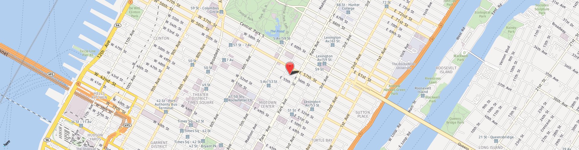 Location Map: 60 East 56th Street (at Park Ave) New York, NY 10022