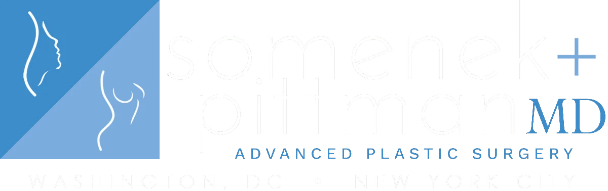 Somenek + Pittman MD logo - white